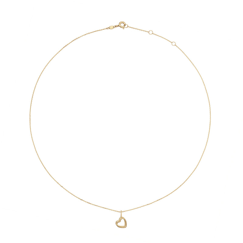 Jackie Gold Twisted Heart 14 Karaats Gouden Ketting 585 JKN25.442-zoom-