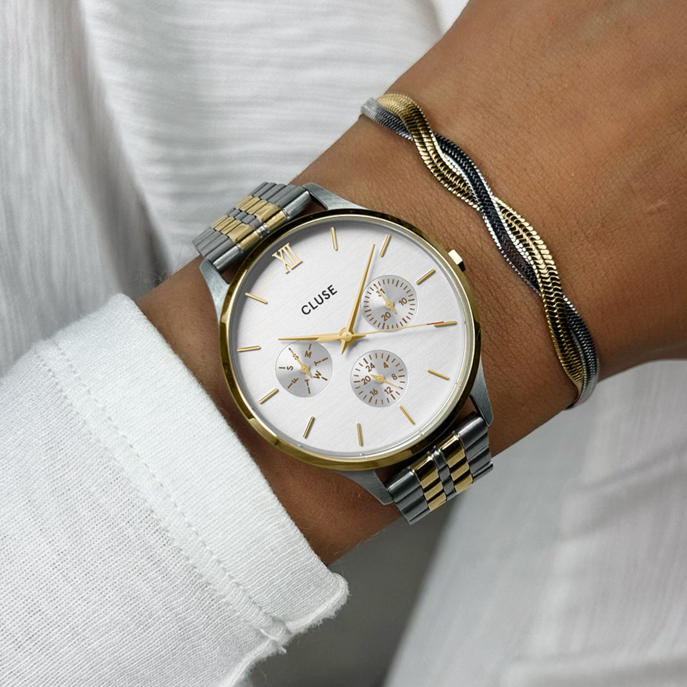 CLUSE Minuit Silver Watch CW10704