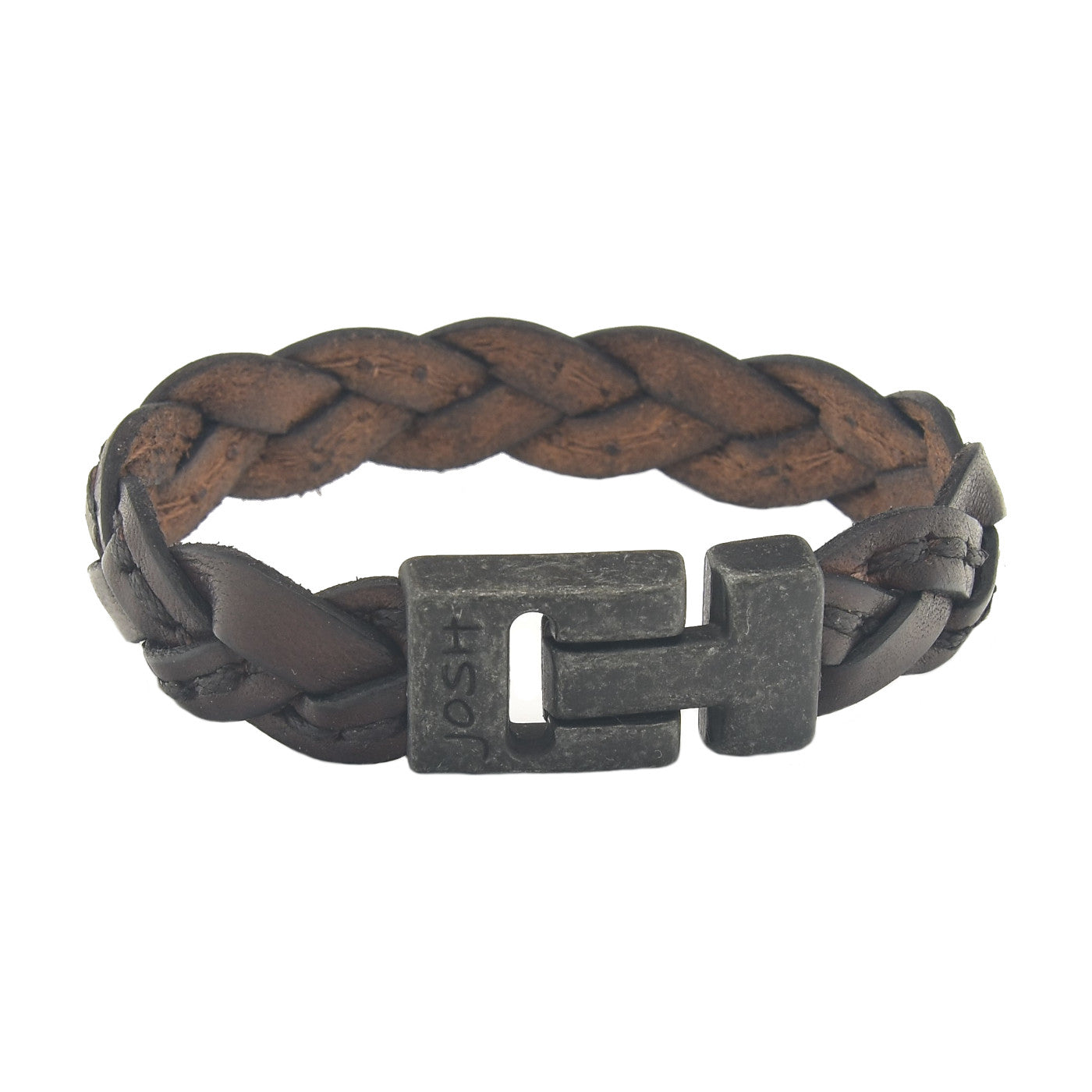 Josh Brown Leather Bracelet 24303-bra-VB/BROWN/L
