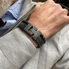 Josh Black Bracelet 03526-BRA-VB/L-1