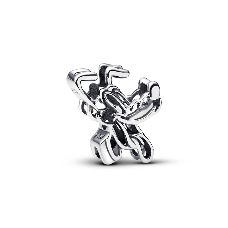 Pandora Collabs 925 Sterling Silver Disney Pluto Openwork Charm 793911C00-zoom-