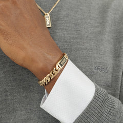 Hugo Boss Kassy Emblem Gold Coloured Bracelet HBJ1580680M