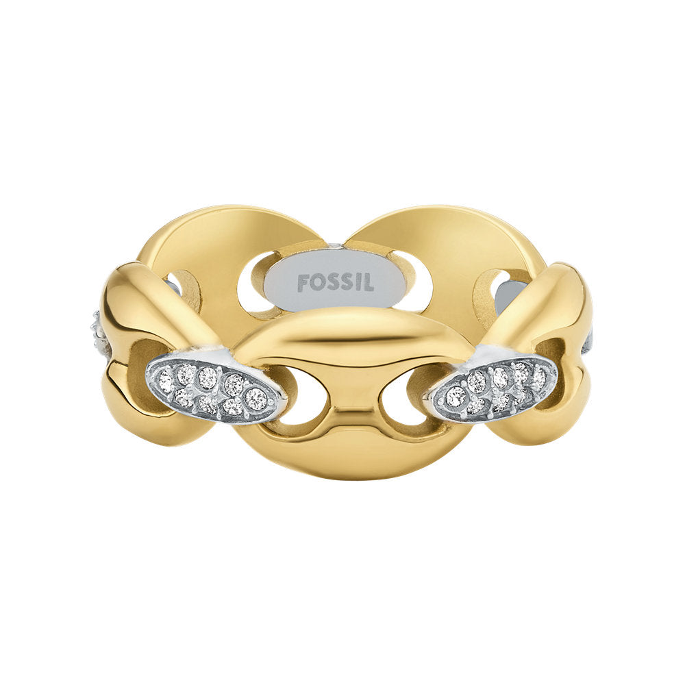 Fossil Heritage Stainless Steel Ring JF049319987