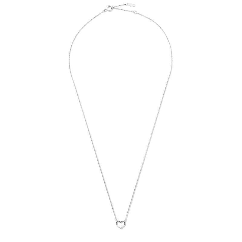 Isabel Bernard Saint Germain Amore 14 Karaat Wit Gouden Collier IB340076-zoom-