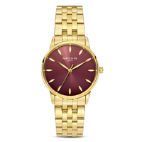 Parte Di Me Orologio round ladies watch gold coloured and dark brown PDM09047