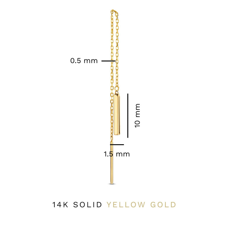 Isabel Bernard Le Marais Rosalie 14 Karaat Gouden Oorhangers IB360214-zoom-