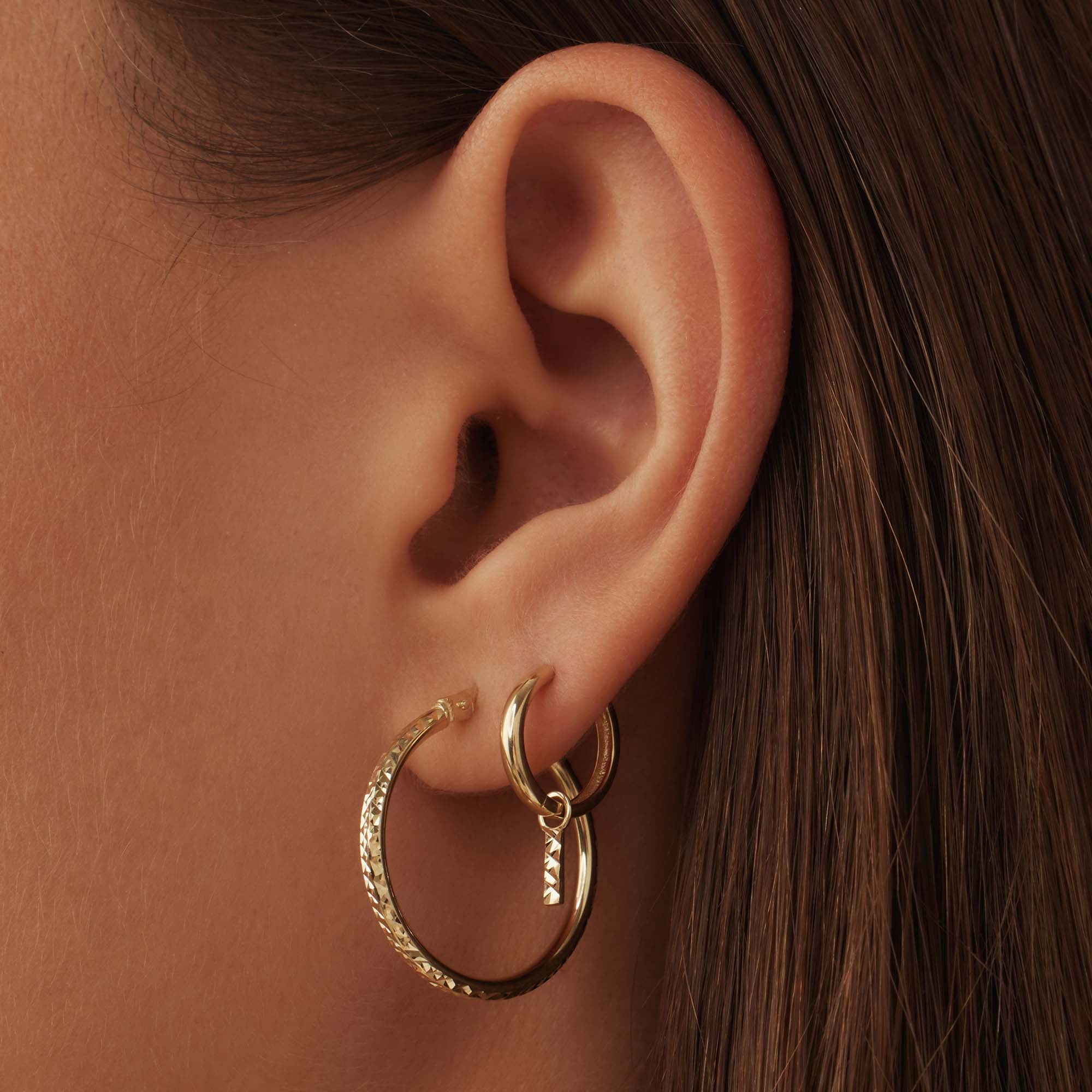 Isabel Bernard Cadeau d´Isabel 14 Carat Golden Earrings Set IB90133