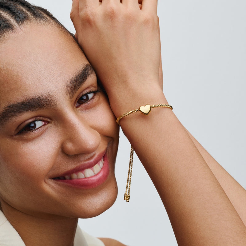 Pandora Moments 14 Karat Gold Plated Chain Bracelet 563090C00-2-zoom-