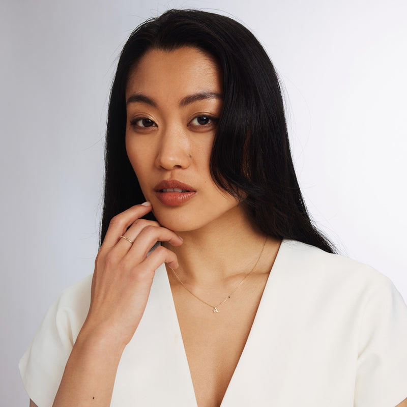 Isabel Bernard Le Marais Solene 14 karaat gouden stacking ring IB330077-52 (Maat: 52)-zoom-