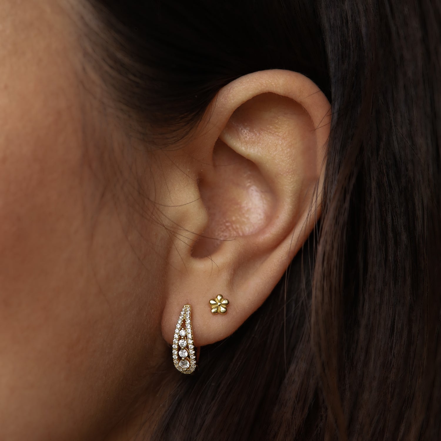 Karma 925 Sterling Silver Eliya Earparty EPV45GP