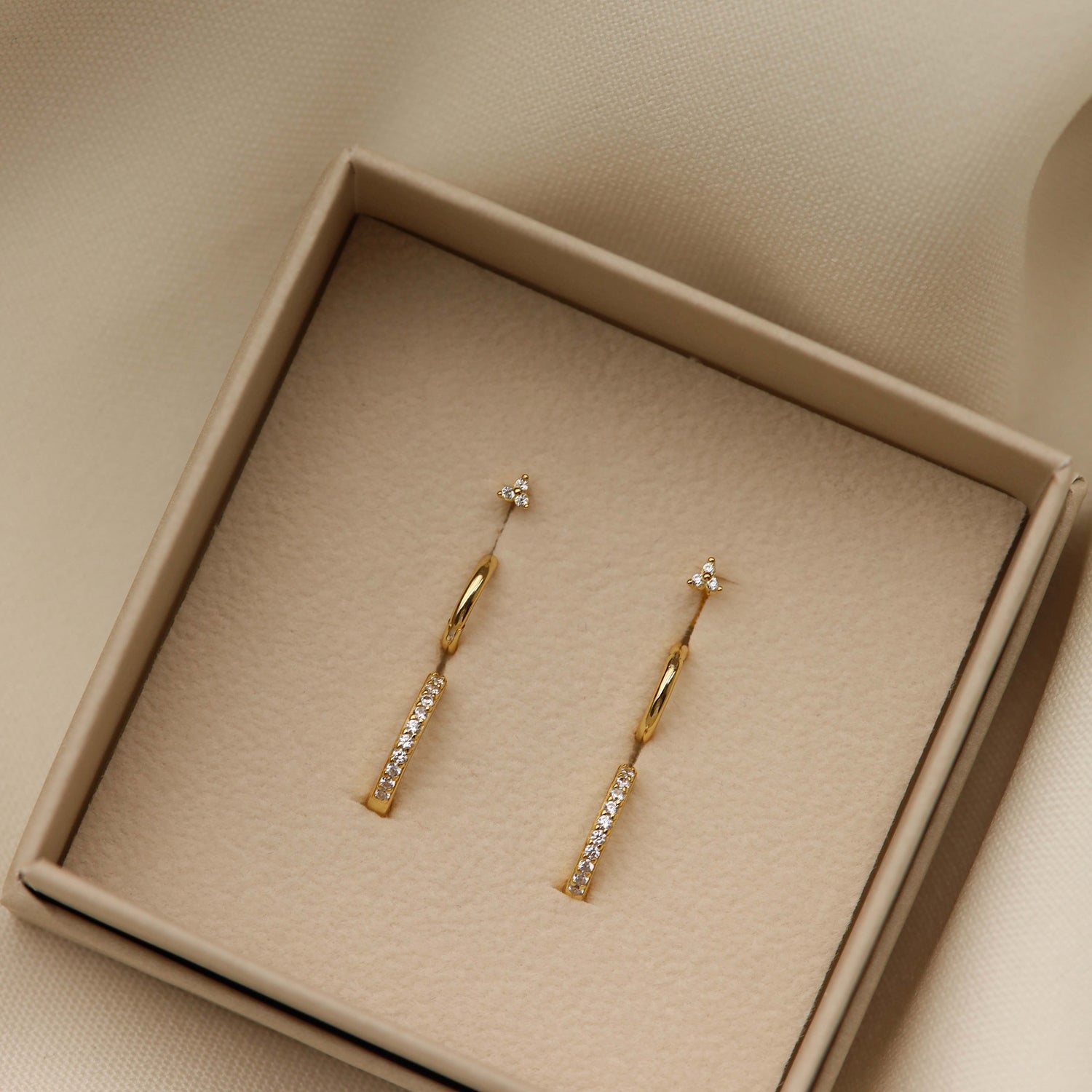 Karma 925 Sterling Silver Flow Earparty EPV47GP