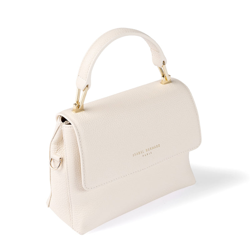 Isabel Bernard Femme Forte Heline Crème me Leren Handtas IB21027-zoom-