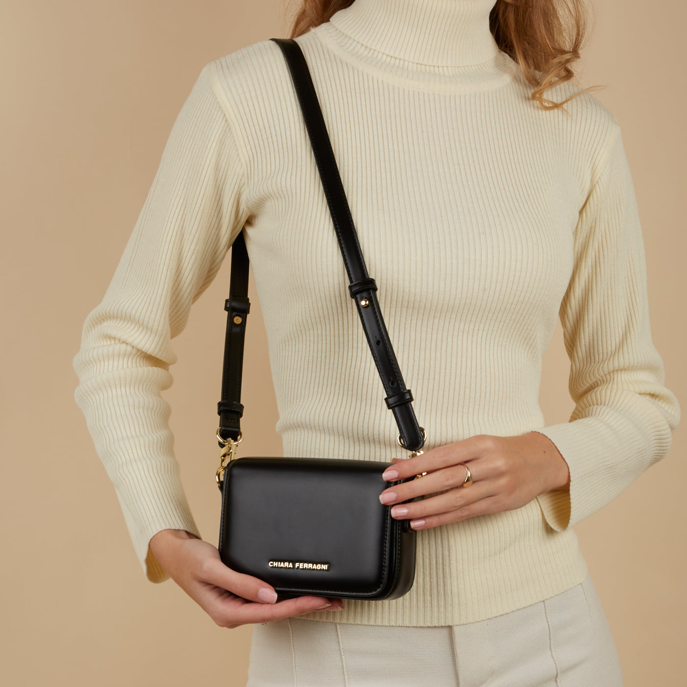 Chiara Ferragni Black Crossbody Bag 75SB4BK2-ZS959-899