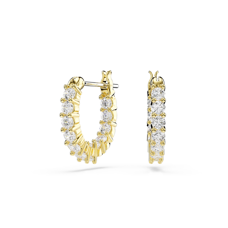 Swarovski Matrix Gold Coloured Earrings 5733398-zoom-