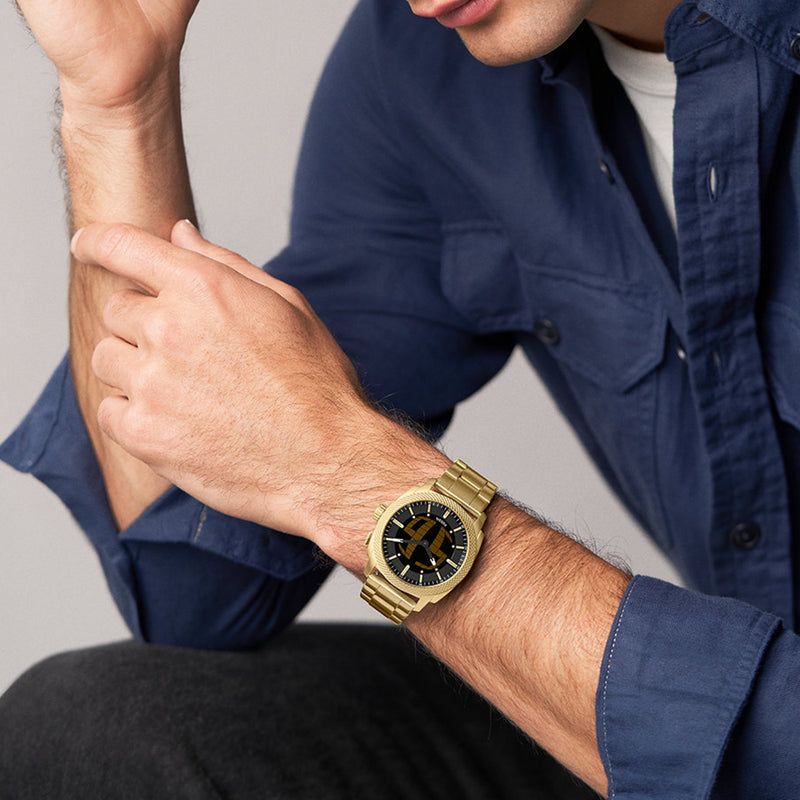 Fossil Machine Round Black Dial Watch FS6157-zoom-