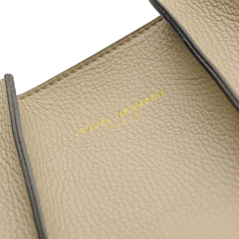 Isabel Bernard Femme Forte Macie Taupe Kalfsleren Schoudertas IB25074-078-zoom-