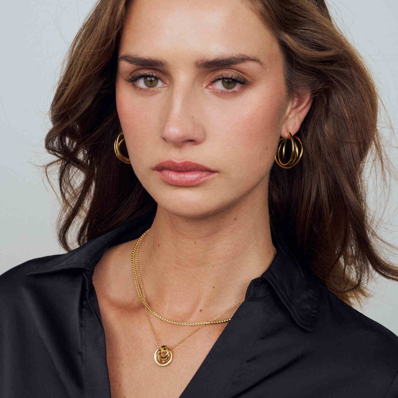 Sif Jakobs Gold Plated Muro Necklace SJ-N2754-YG-zoom-