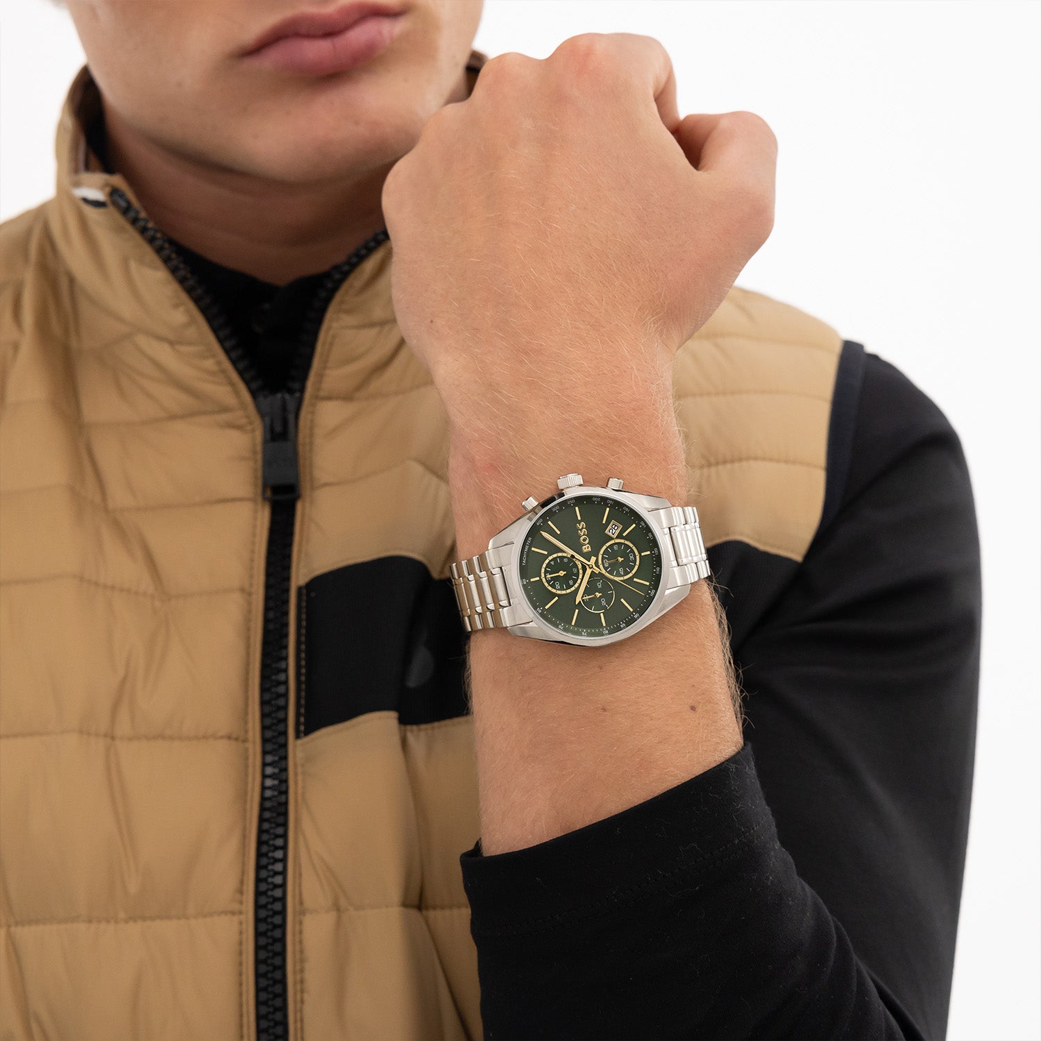 Hugo Boss Grand Prix 40 Silver Men's Watch HB1514265