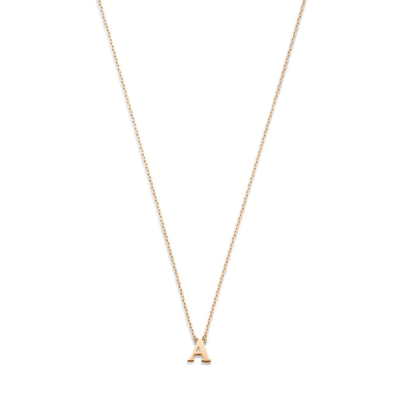 Isabel Bernard La Concorde Chloé 14 Karaat Rosé Gouden Initial Ketting IB340062-A-zoom-