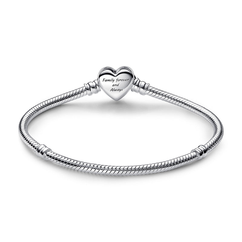 Pandora Moments 925 Sterling Silver Sparkling Infinity Heart Clasp Bracelet 592645C01-20-zoom-