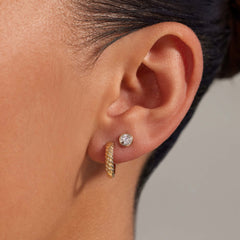 Beloro Jewels La Rinascente Milou 9 karat gold hoop earrings BO360106