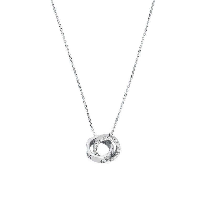 Michael Kors Premium 925 Sterling Silver Necklace MKC1554AN040 (Length: 40.60 - 45.70 cm)-zoom-