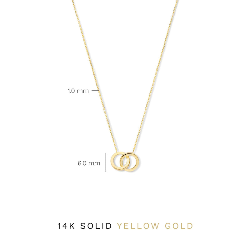 Isabel Bernard 14 Karaat Gouden Le Marais Zoé Ketting IB340131 (Lengte: 40.00-44.00 cm)-zoom-