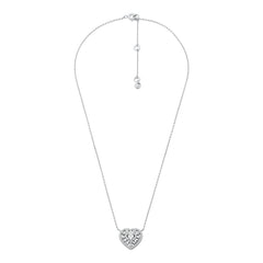 Michael Kors Kors Love 925 Sterling Silver Silver-coloured Necklace MKC1689CZ040