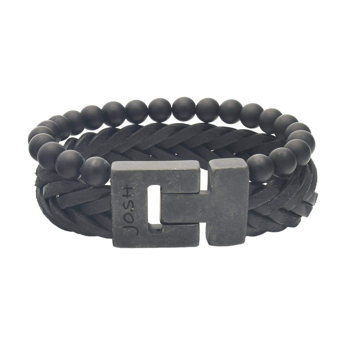 Josh Black Bracelet 24993-BRA-VB/MATBLCK/L