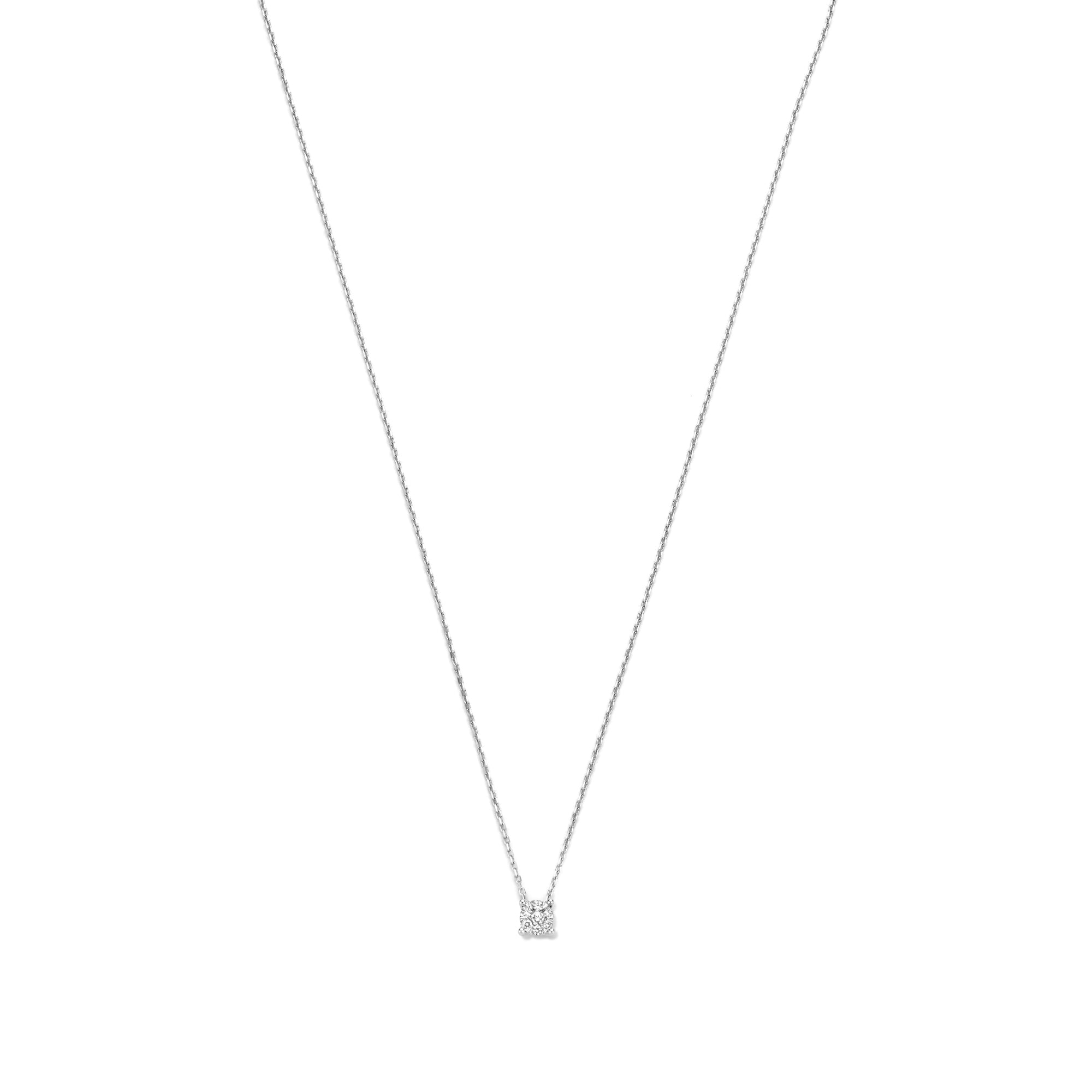 Isabel Bernard De la Paix Hanaé 14 Carat Whitegold Necklace | diamond 0.08 ct | IBD350009
