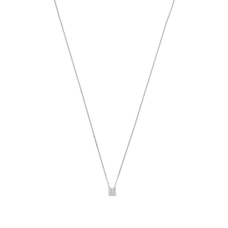Isabel Bernard De la Paix Hanaé 14 karaat witgouden collier | diamant 0.08 ct | IBD350009-zoom-