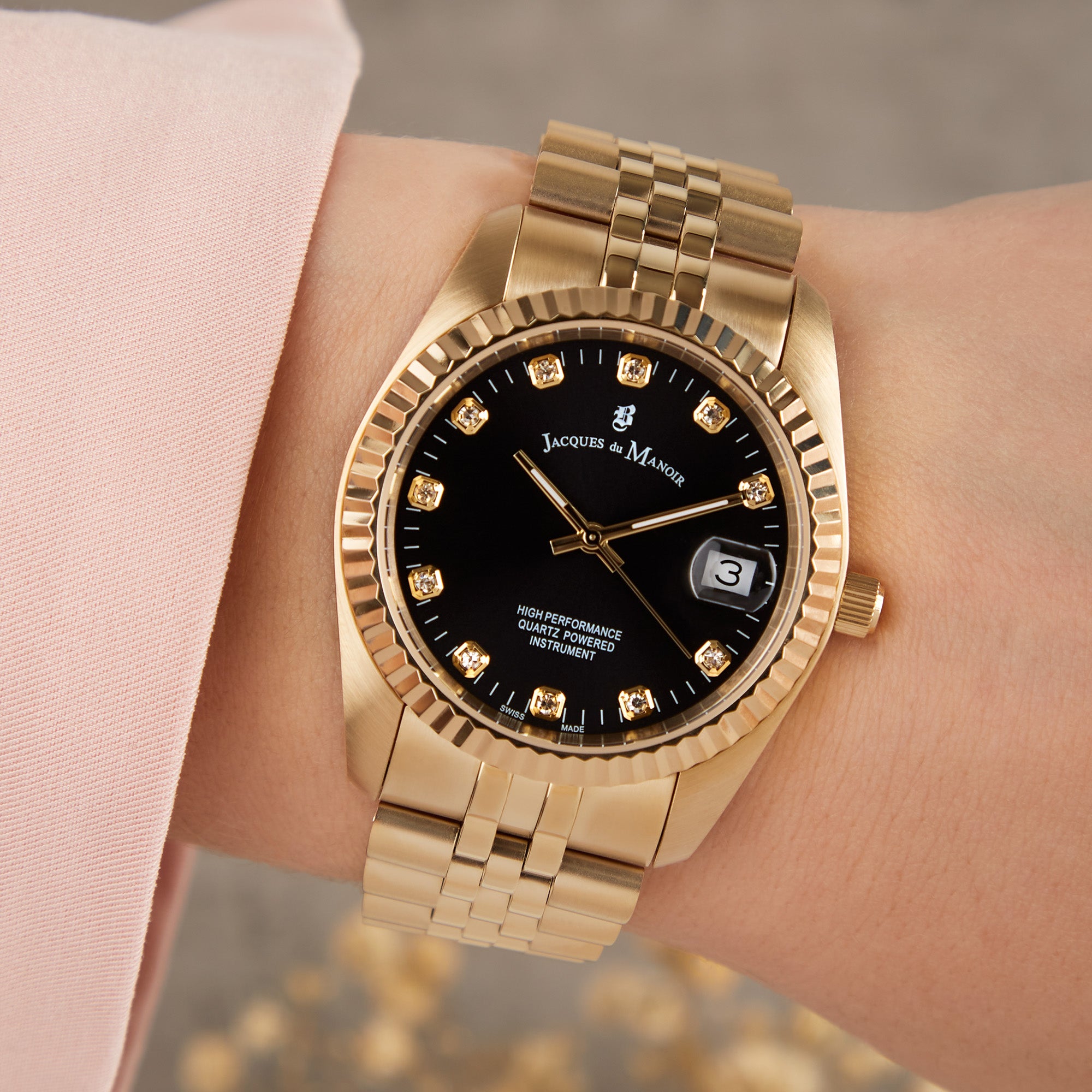 Jacques du Manoir Inspiration Gold Watch NRO.21