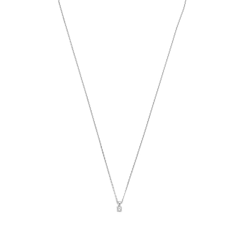 Isabel Bernard De la Paix Celesse 14 karaat witgouden collier | diamant 0.07 ct | IBD350005-zoom-