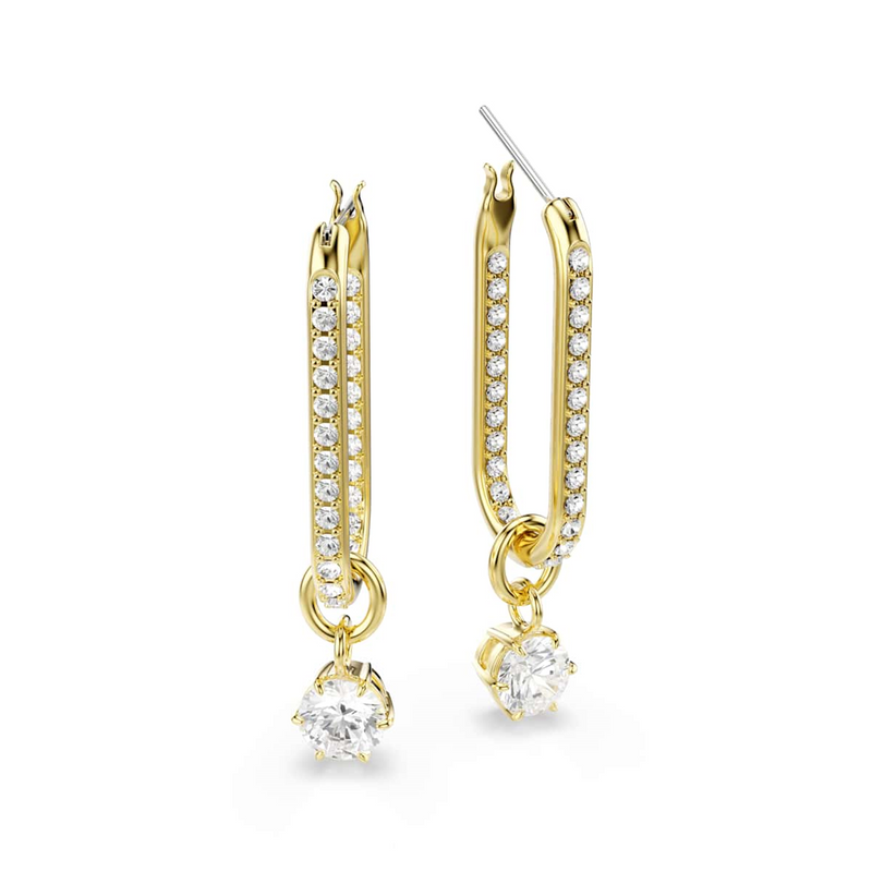 Swarovski Constella Gold Coloured Earrings 5728587-zoom-