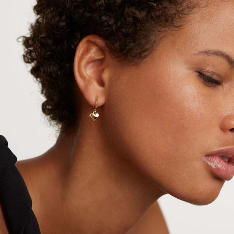 P D Paola Engrave Me 925 Sterling Silver Gold-coloured L'Absolu Earrings Gold Plated AR01-364-U-zoom-