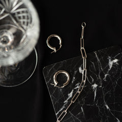 Parte di Me Bibbiena Poppi Casentino 925 sterling Silver Hoop Earrings PDM36052