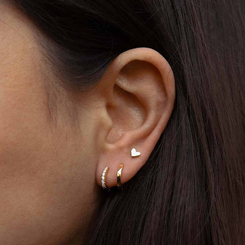 Karma 925 Sterling Silver Gold-coloured You Rock Earparty EPV01GP-zoom-