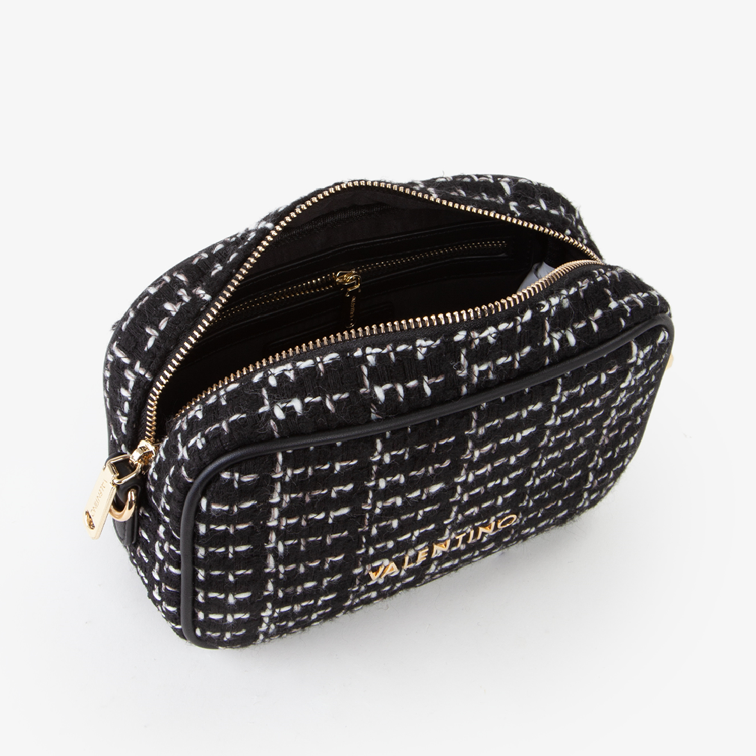 Valentino Bags Tweed Multi-coloured Crossbody bag VBS9JP51NERO/MULTI