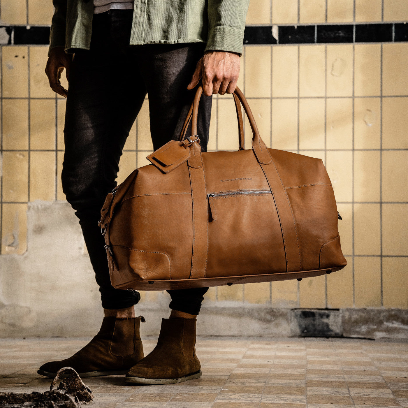 The Chesterfield Brand Portsmouth Cognac Travel Bag C20.001731