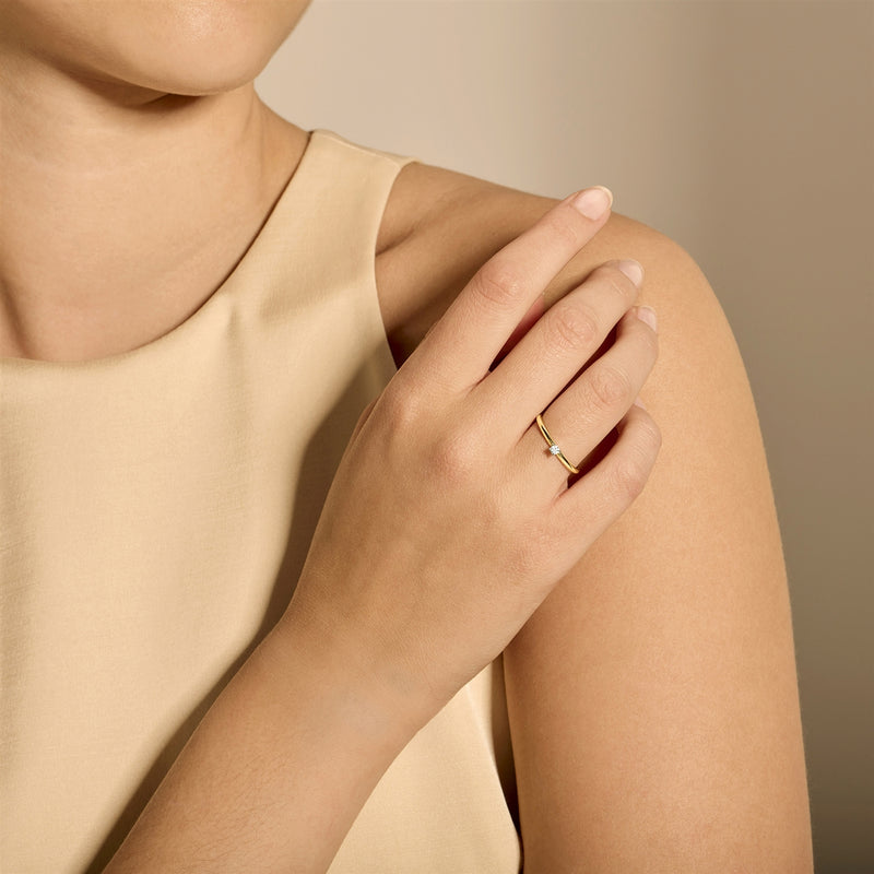 Blush Diamonds 14k Gold Ring with Diamond 1601BDI/50-zoom-