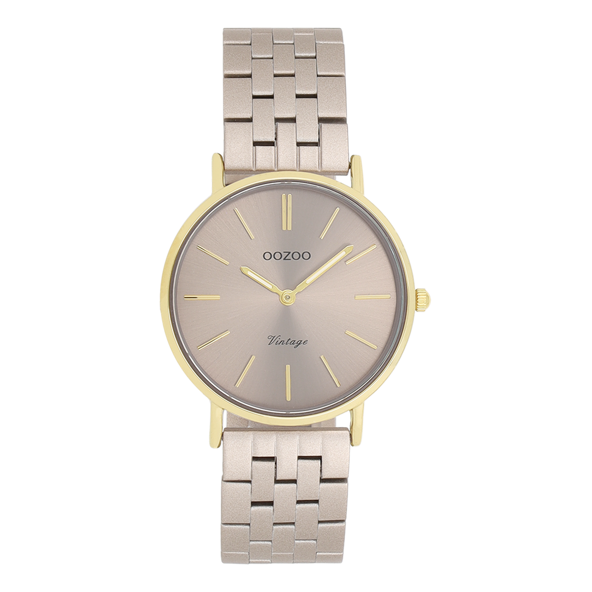 OOZOO Vintage Gold and Taupe Women's Watch C20409
