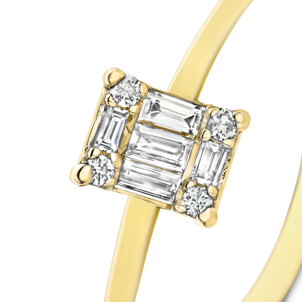 Isabel Bernard De la Paix Maxime 14 Carat Gold Ring | diamond 0.10 ct | IBD330022-60