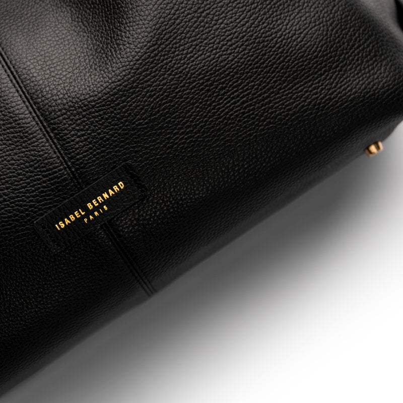 Isabel Bernard Honoré Grace black calfskin leather shoulder bag IB25093-001-zoom-