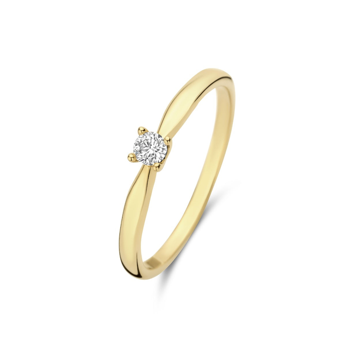 Isabel Bernard De la Paix Christine 14 Carat Gold Ring | diamond 0.10 ct | IBD330003-56