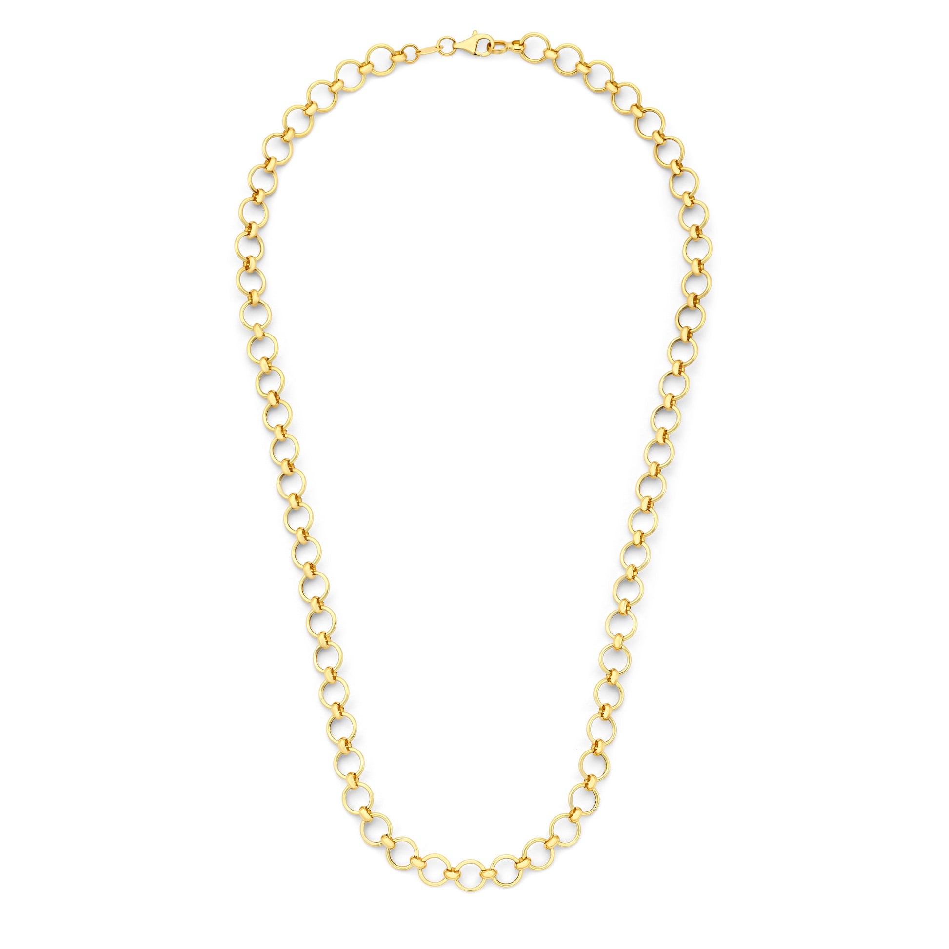 Isabel Bernard Belleville Axelle 14 Carat Golden Schakel Necklace IB340163