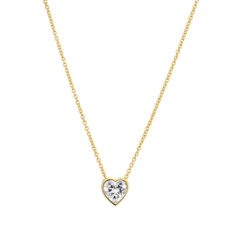 Sif Jakobs Amorino Gold Plated Zirconia Necklace SJ-N2492-CZ-YG-zoom-