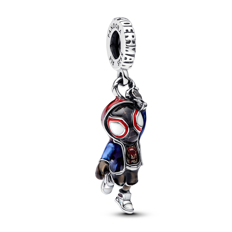 Pandora Collabs 925 Sterling Zilveren Marvel Spider Man Miles Morales Bedel 793842C01-zoom-
