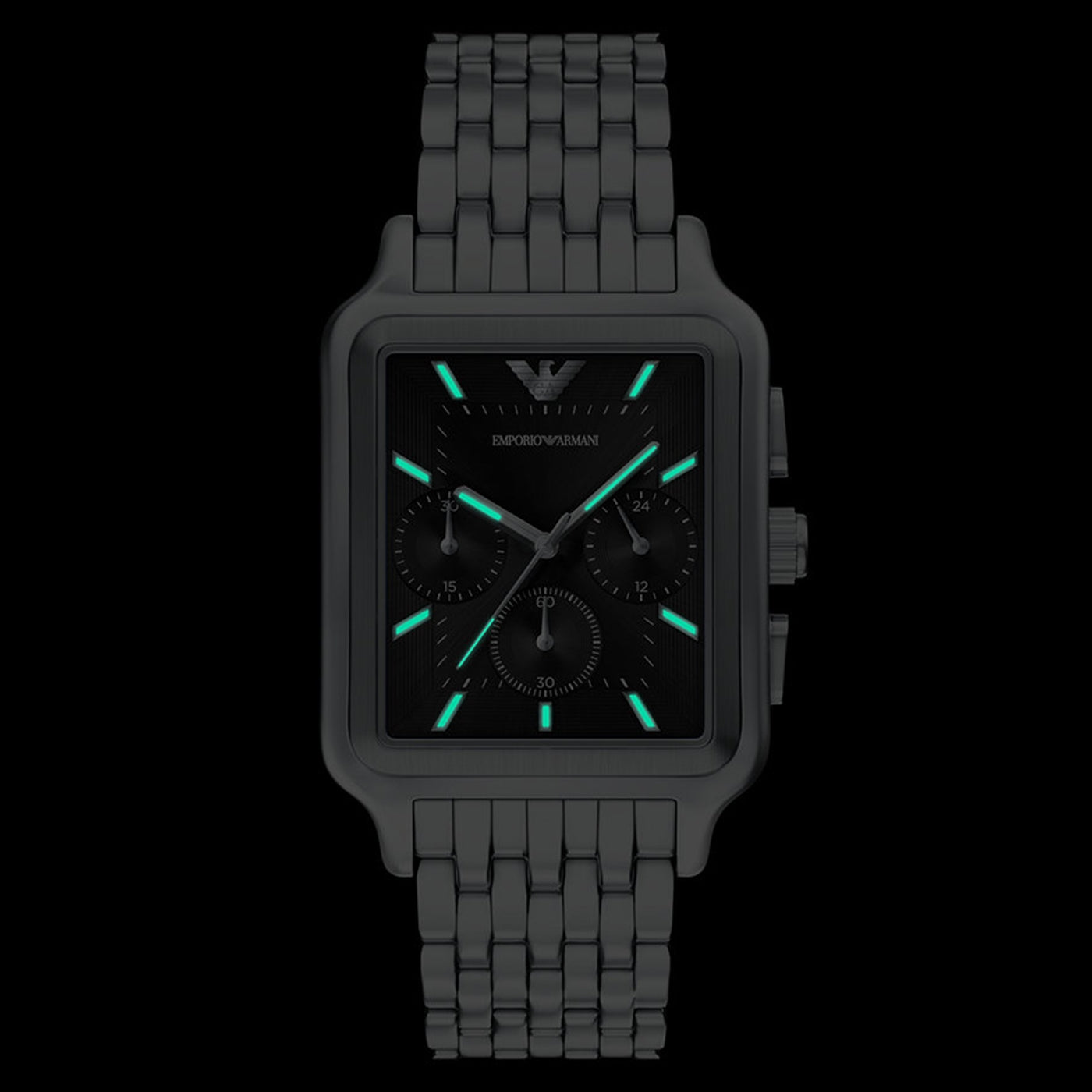 Emporio Armani Rectangular Black Dial Watch AR11751