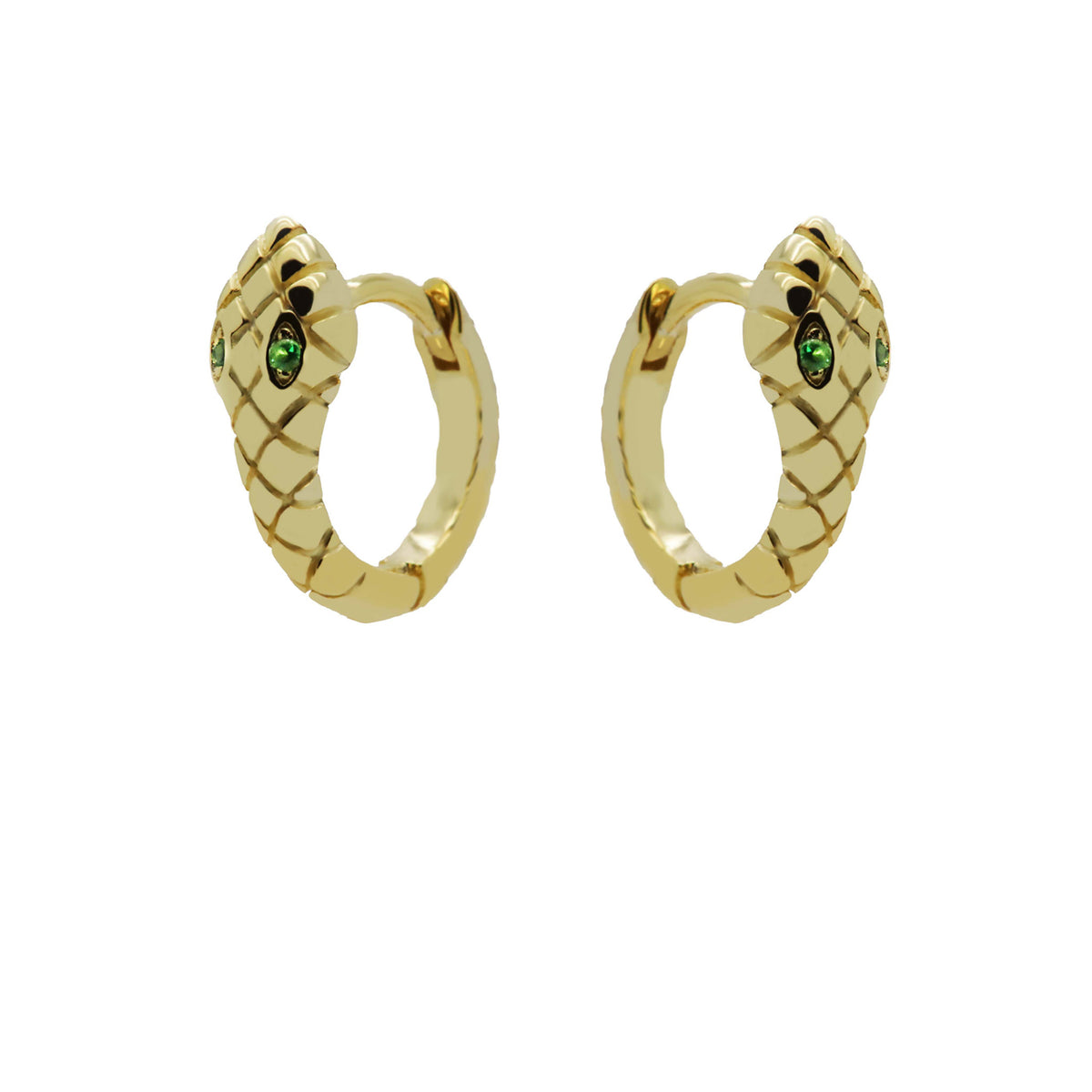 Karma 14 karat gold plated Hoop Earrings H119GP