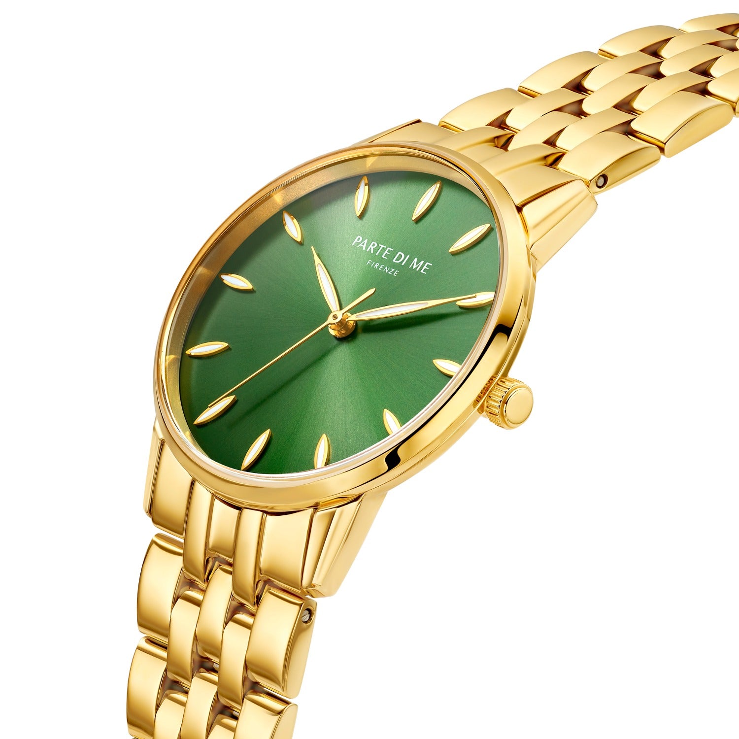 Parte Di Me Orologio round ladies watch gold coloured and green PDM09046